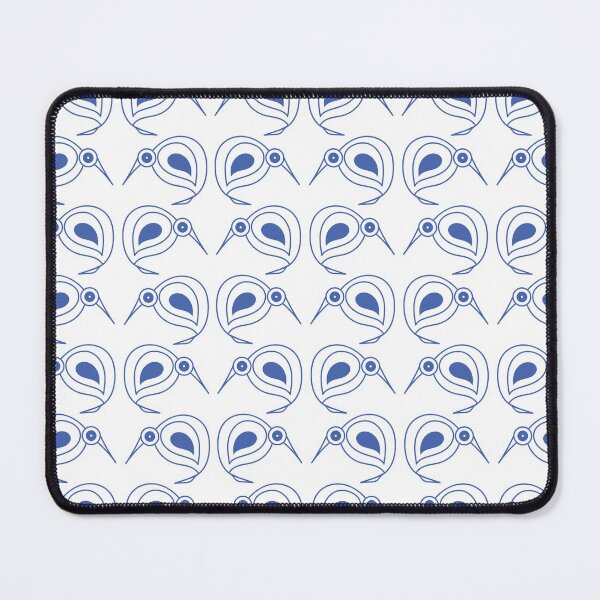 Item preview, Blue Kiwi retro repeating pattern designed and sold by KiwiandKit.