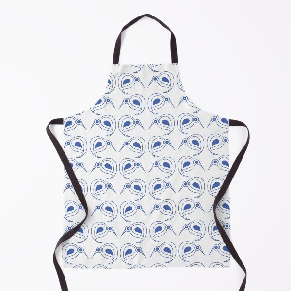 Item preview, Blue Kiwi retro repeating pattern designed and sold by KiwiandKit.
