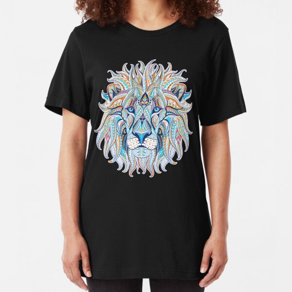 Ethnic Lion Slim Fit T-Shirt