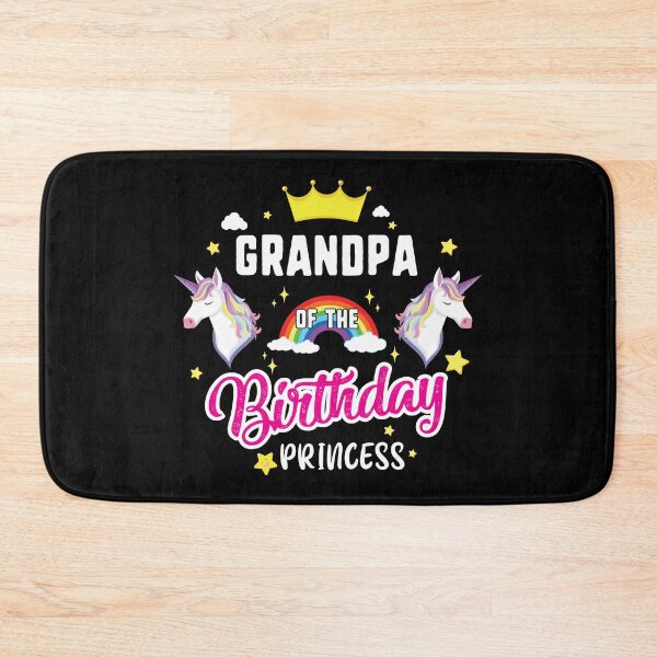 Item preview, Grandpa of the Birthday Princess, Funny Unicorn Lovers Birthday Gift designed and sold by JUSTBEELEGANT.