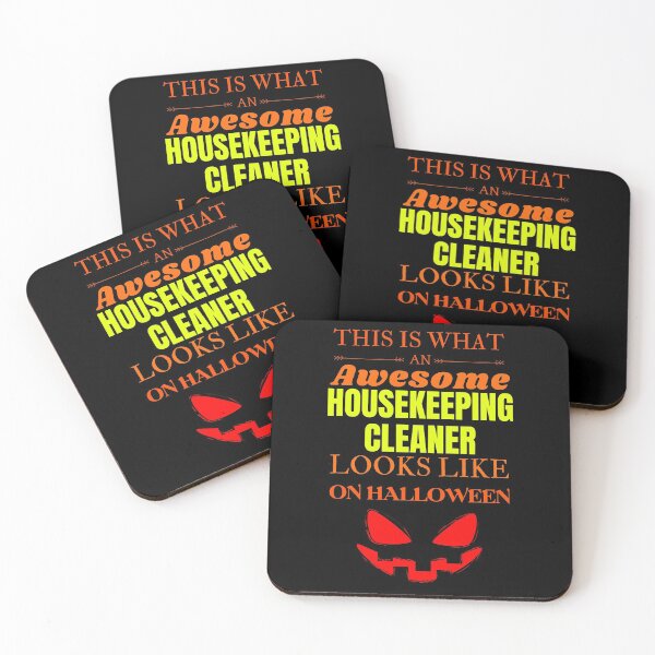 Housekeeping cleaner Coasters (Set of 4)