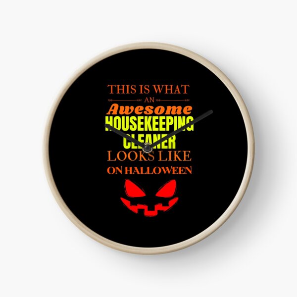 Housekeeping cleaner Clock