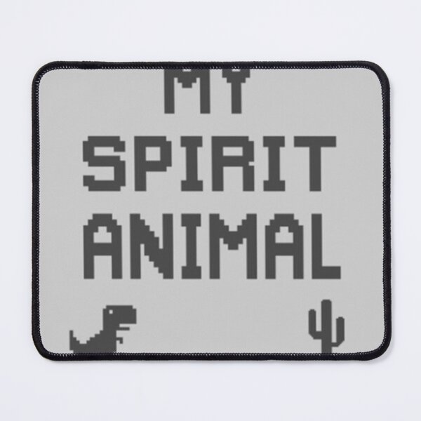 My Spirit Animal - Offline Pixel T-Rex Dino Mouse Pad