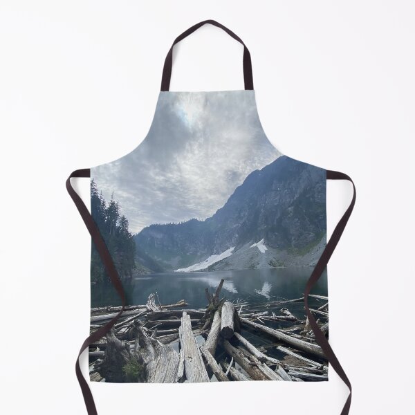 Item preview, [Landscape] Lake with log surrounded by mountains designed and sold by VinBasis.
