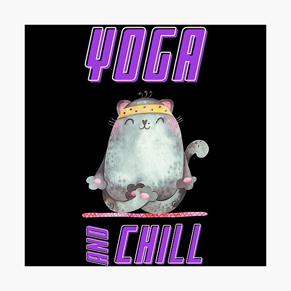 Item preview, Yoga And Meditation Practice, Yoga Cat designed and sold by stickmeok.