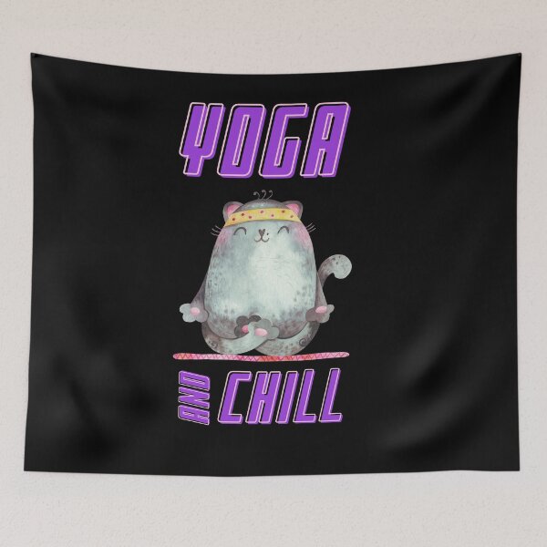 Item preview, Yoga And Meditation Practice, Yoga Cat designed and sold by stickmeok.
