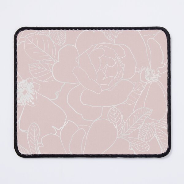 Item preview, Elegant Silver Roses Floral Drawing Pink Design designed and sold by NdesignTrend.