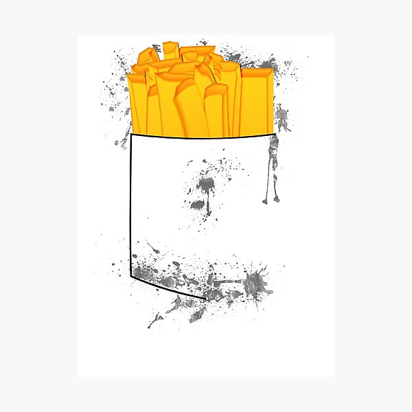 Greasy Fries Photographic Print
