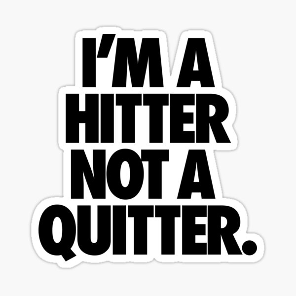 Vista previa del artículo con la obra «SOY UN GOLPEADOR NO UN QUITTER.», diseñado y vendido por cpinteractive.