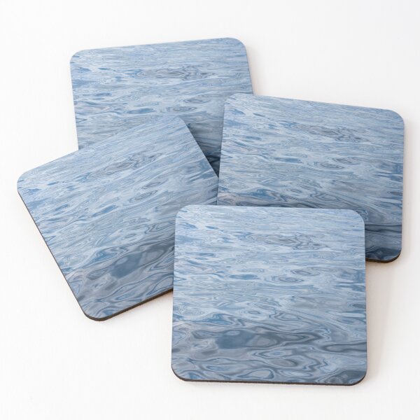 Item preview, Blue Moire Silk - Mesmeric Water Play Patterns designed and sold by Georgia Mizuleva.