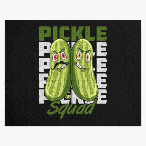 Pickle Squad Funny Pickles Jigsaw Puzzle