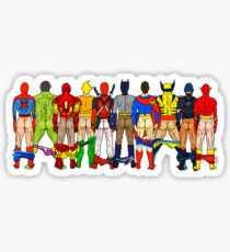 Superhero Butts LV Sticker