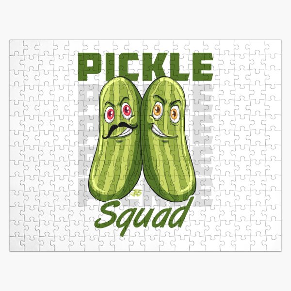 Pickle Squad Funny Doodle Pickles  Jigsaw Puzzle