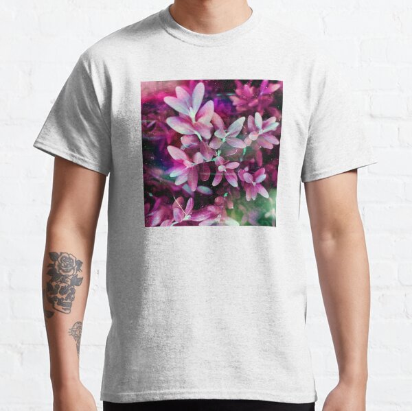 Hübsche rosa Blätter im Garten Classic T-Shirt