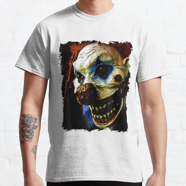 CLOWN HUNTER PRINTED T-SHIRT MENS TEE KILLER CLOWNS HALLOWEEN NIGHT HORROR TREND 