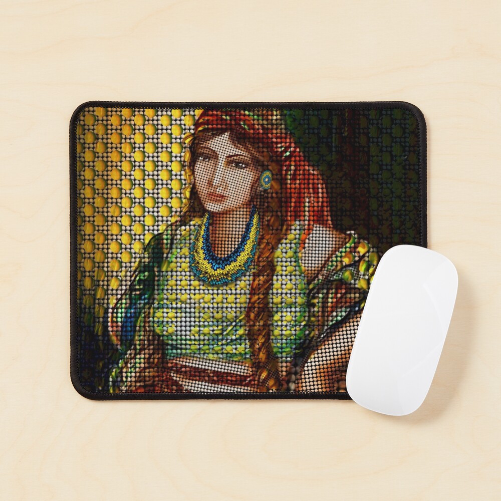 Arab Bedouin Woman Mouse Pad
