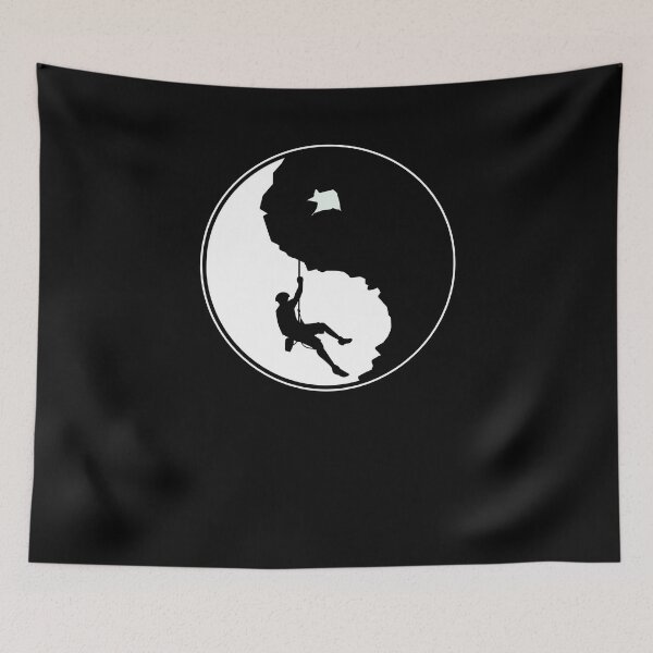 Item preview, Climbing Yin Yan | Bouldering rock climbing designed and sold by BananaKivi.