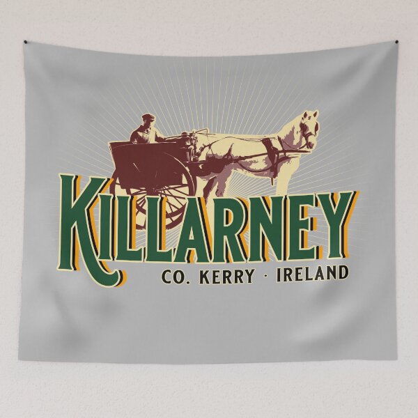 Item preview, Killarney Ireland Jarvey Horse and Carrige T-Shirt Sticker Hat 1 designed and sold by ROADTROOPER.