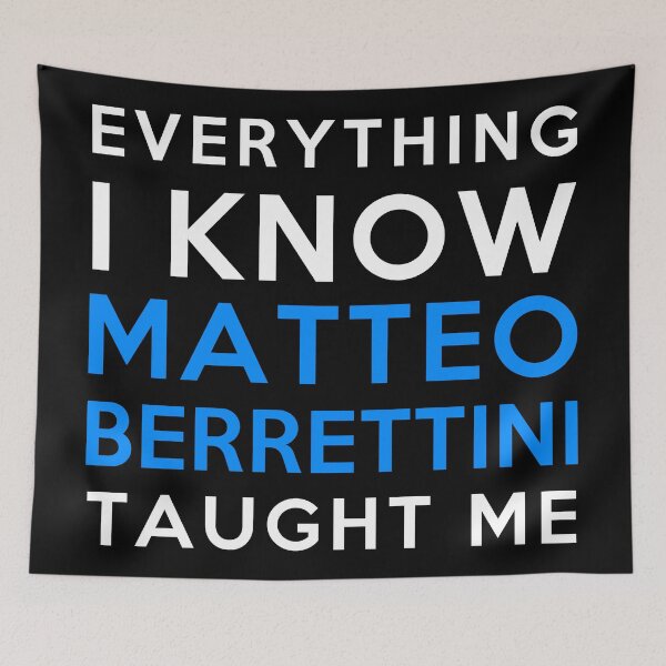 Item preview, Everything I know - Matteo Berrettini designed and sold by 2Girls1Shirt.