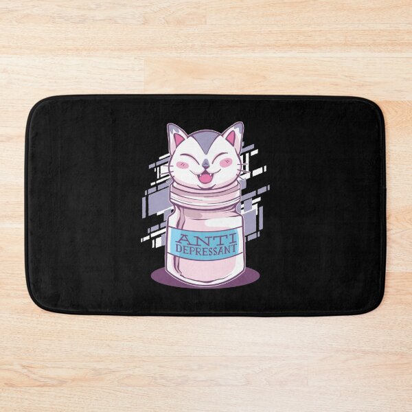 Item preview, Antidepressant Kitty Medicine Gift Halloween Day, Thanksgiving, Christmas Day designed and sold by JanaLittle.