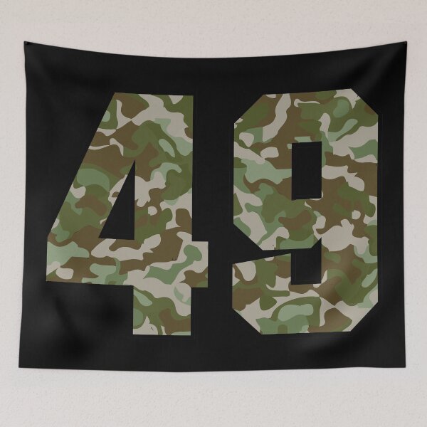 Item preview, Army Camo Number Forty-Nine Veteran Lucky Number 49 designed and sold by Urosek.
