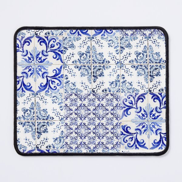 Item preview, Portuguese Azulejos VI - Vintage Blue Hand Painted Tiles - Europe Travel photography by Ingrid Beddoes designed and sold by Ingrid Beddoes Photography.