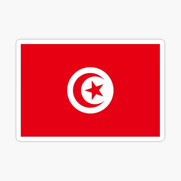 Drapeau de la Tunisie Sticker