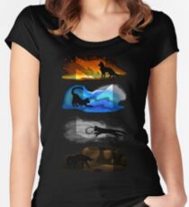 Warrior Cats: Four Elements, Four Clans Women's Fitted Scoop T-Shirt