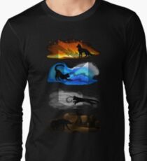 Warrior Cats: Four Elements, Four Clans Long Sleeve T-Shirt