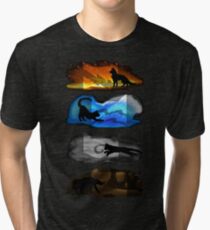 Warrior Cats: Four Elements, Four Clans Tri-blend T-Shirt