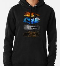 Sudadera con capucha Gatos guerreros: cuatro elementos, cuatro clanes