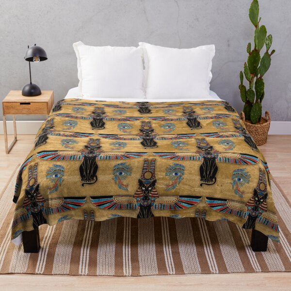Item preview, Egyptian Cats and Eye of Horus pattern designed and sold by k9printart.
