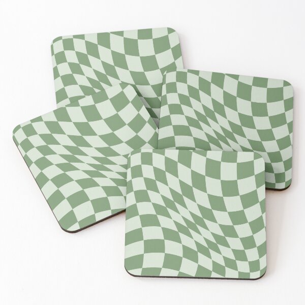 Item preview, Warped Checker Muted Green designed and sold by JodiFeddon.