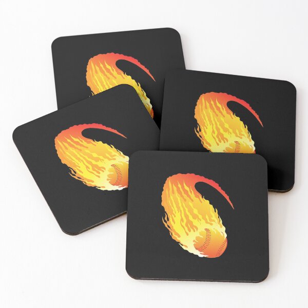 Item preview, Retro Baseball on fire Softball Fan Design designed and sold by Luxara1.