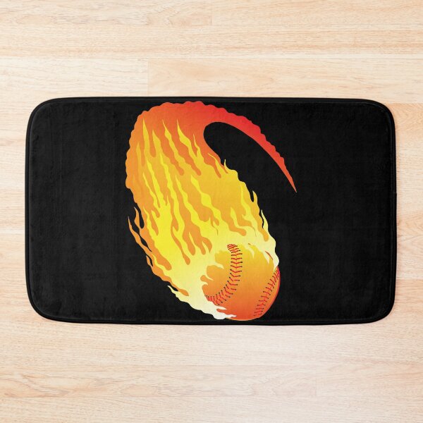 Item preview, Retro Baseball on fire Softball Fan Design designed and sold by Luxara1.