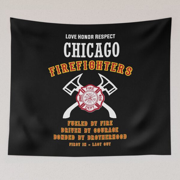 Item preview, First In Last Out Chicago Bomberos para The Memories Proud Adult Unisex designed and sold by DavidTimmins56.