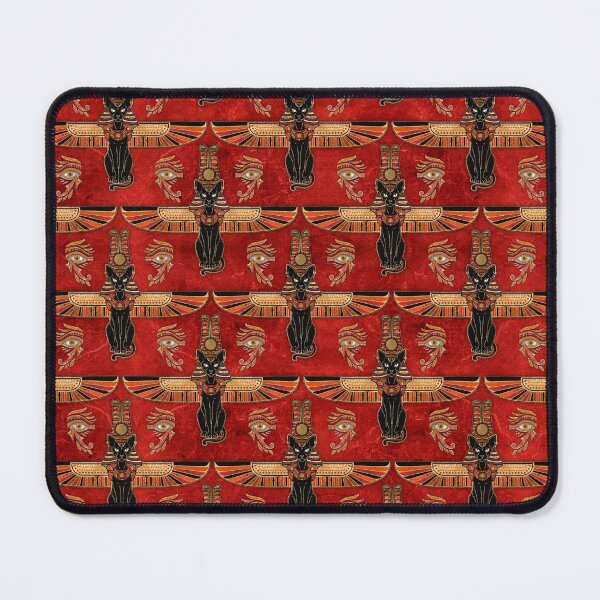 Item preview, Egyptian Cats and Eye of Horus pattern designed and sold by k9printart.