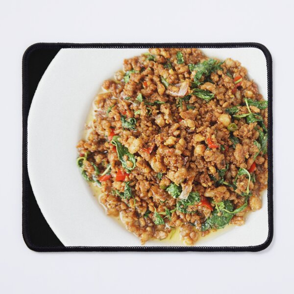 Item preview, Thai style. Pad kra pao,spicy local Thai food. designed and sold by little-monkey-s.