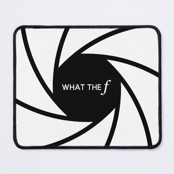 Item preview, What the f - Camera Lens Aperture (On Black) designed and sold by STUDIO-72.