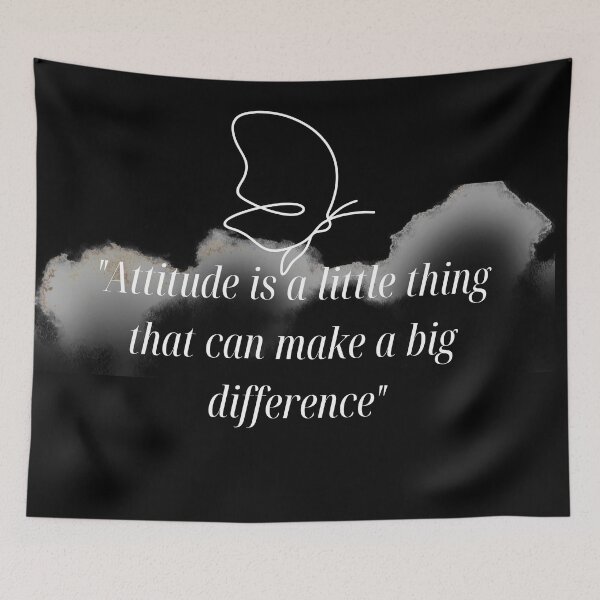 Item preview, Attitude is a little thing that makes a big difference -Positive Attitude Quotes designed and sold by Red-ElYoubi.