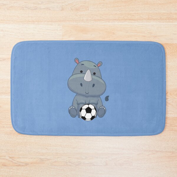 Item preview, Cute rhino sitting with soccer ball designed and sold by ijdesigns.