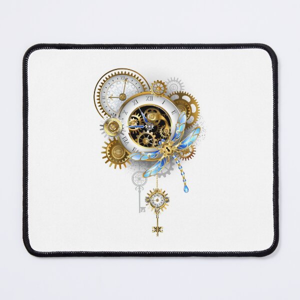 Item preview, Steampunk Dragonfly with Clock designed and sold by Blackmoon9.