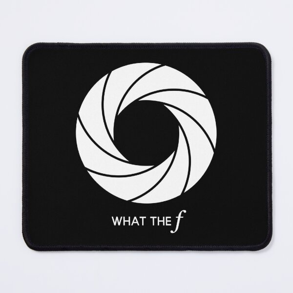 Item preview, What the f - Camera Lens Aperture (On Black) designed and sold by STUDIO-72.