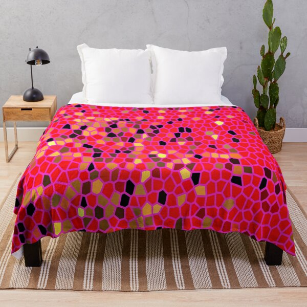 Item preview, Stain glass style design in huge reddish-pink colour. designed and sold by Trianglegreen.