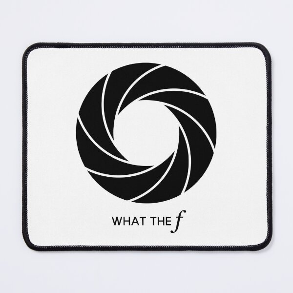 Item preview, What the f - Camera Lens Aperture (On White) designed and sold by STUDIO-72.