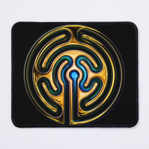 Item preview, Warm Metallic Labyrinth designed and sold by kernowerno.