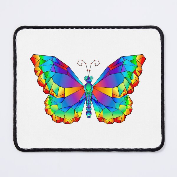 Item preview, Rainbow Polygonal Butterfly designed and sold by Blackmoon9.