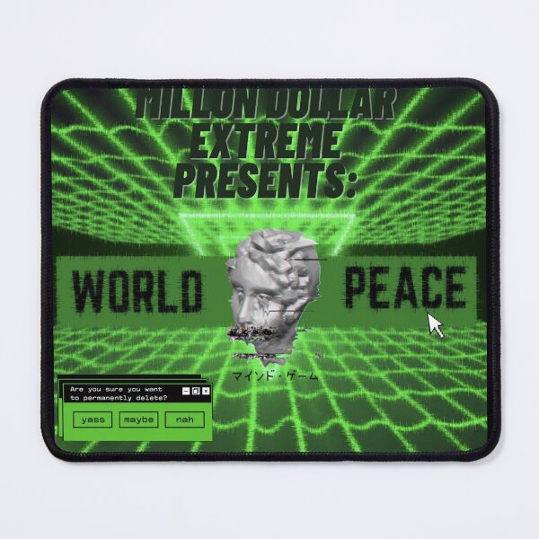 Item preview, WRLDPEACE-MDE, green neon design  designed and sold by suwii.