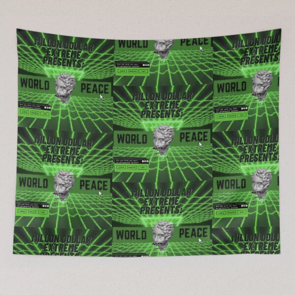 Item preview, WRLDPEACE-MDE, green neon design  designed and sold by suwii.