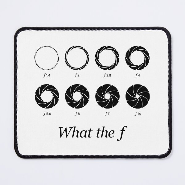 Item preview, What the f - Camera Lens Aperture f1.4 to f16 (On White) designed and sold by STUDIO-72.